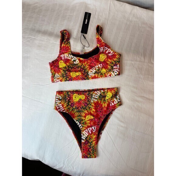 Trippy‎ High Waist 2 Piece Bikini Size Small RefN12 - Picture 4 of 6